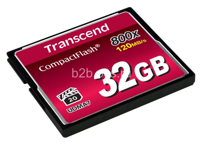 Карта памяти TS32GCF800 32GB Compact Flash 800x Transcend 1000501895