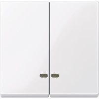 Клавиша 2-м Merten с окошком для свет. инд. активно бел. SchE MTN3420-0325