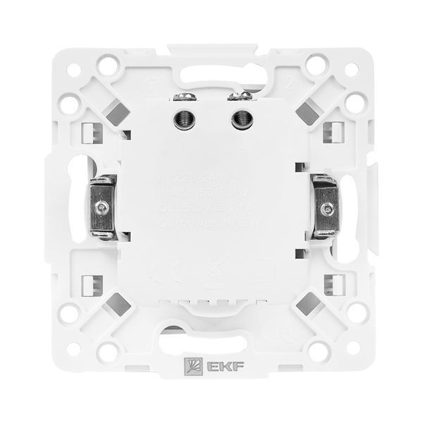 Розетка USB 2-м Стокгольм 2.1А механизм бел. PROxima EKF EYR16-028-10-2USB