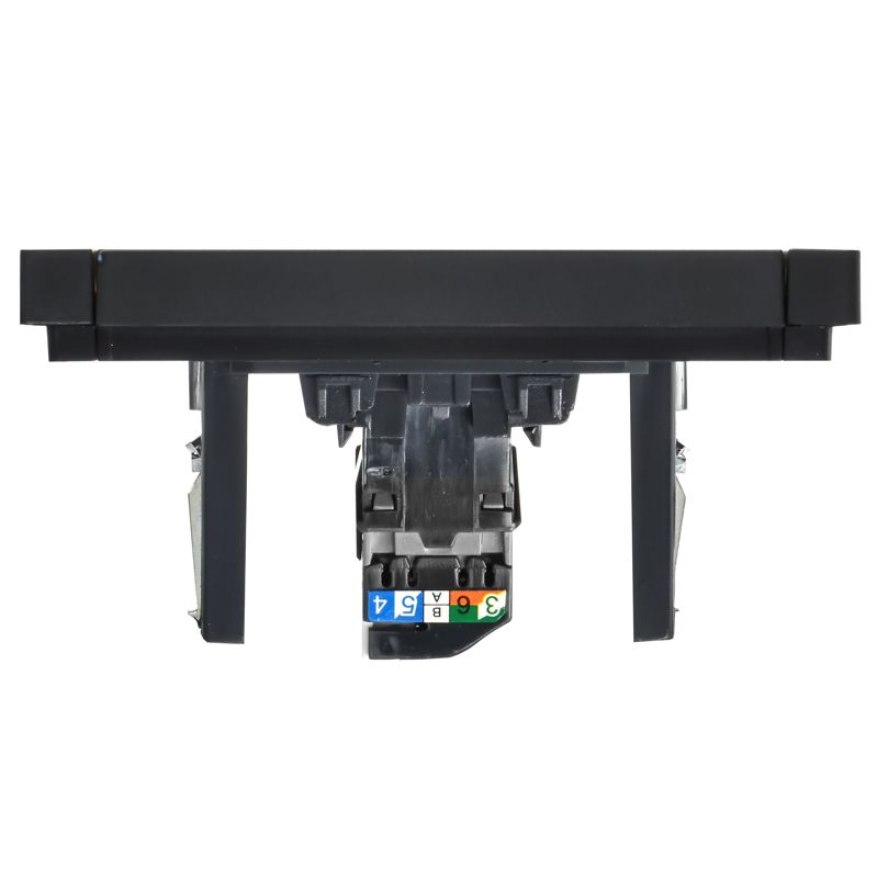 Розетка компьютерная RJ45 кат.5E FORTE&PIANO FP132 черн. IEK FP-K10-1-K02