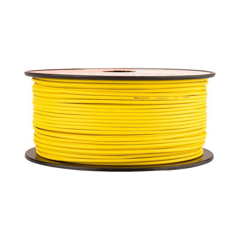 Провод ПГВА 0.5 Ж бухта (м) Rexant 01-6512