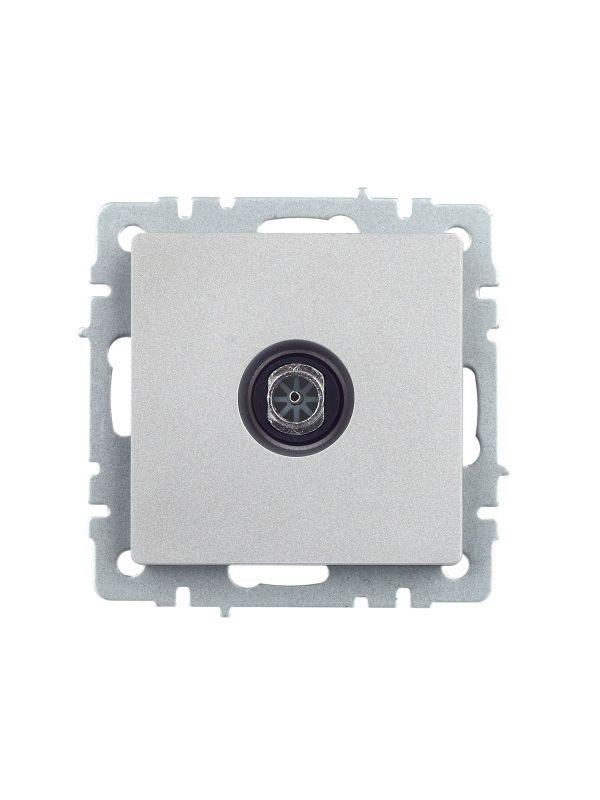 Розетка телевизионная оконечная TV СП Brite РТВ11-0-БрА механизм алюм. IEK BR-A10-O-K47