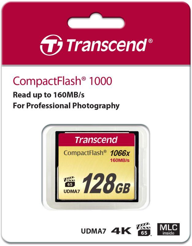 Карта памяти TS128GCF1000 128GB CompactFlash 1000x Transcend 1000502187
