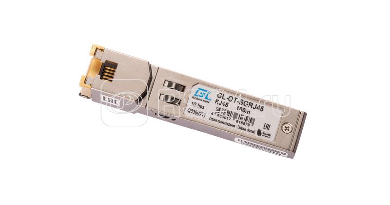Модуль SFP 10/100/1000BaseT 1.25Гбит/с UTP RJ45 до 100м (GL-712) NIKOMAX GL-OT-SGRJ45