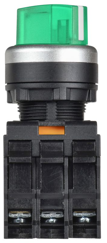 Переключатель 2 полож. 1НО+1НЗ с подсветкой зел. MASTER IEK MI-SW60-11XD-3-14-2-K06