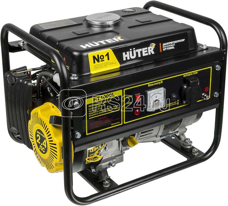 Бензогенератор HT1000L 1ф 1000Вт ручной стартер HUTER 64/1/2