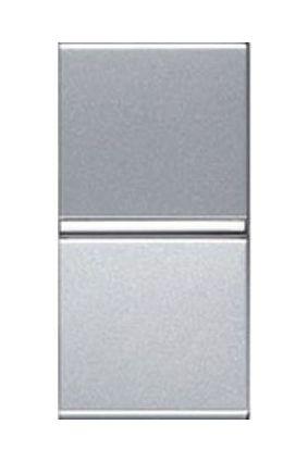 Механизм 1-кл. кнопки с нормально-открытым контактом с клавишей без символа 1мод. Zenit серебристый ABB 2CLA210470N1301