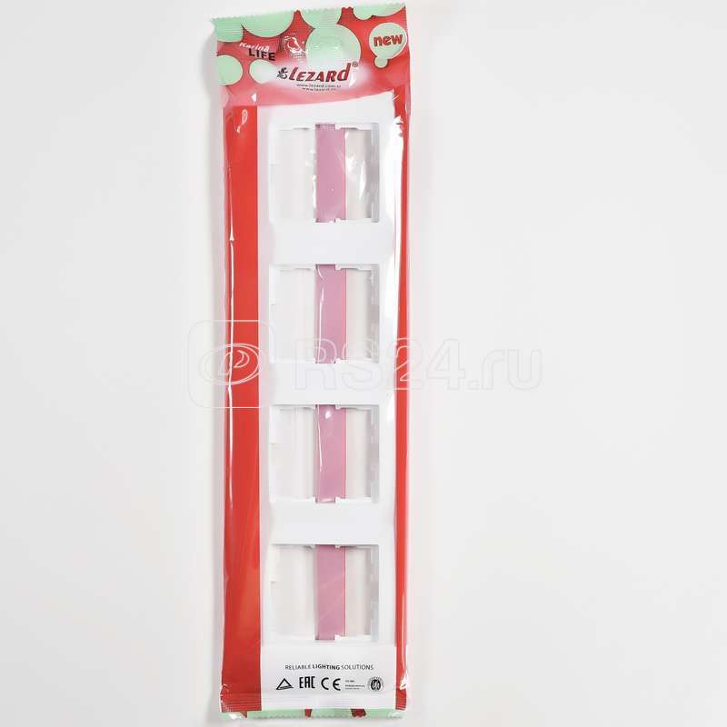 Рамка 4-м Karina Life вертикал. бел. LEZARD 708-0200-154