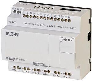 Контроллер компактный 24В DC 12DI (4 AI) 6DO (R) 1AO Ethernet CAN EC4P-222-MRAX1 EATON 106406