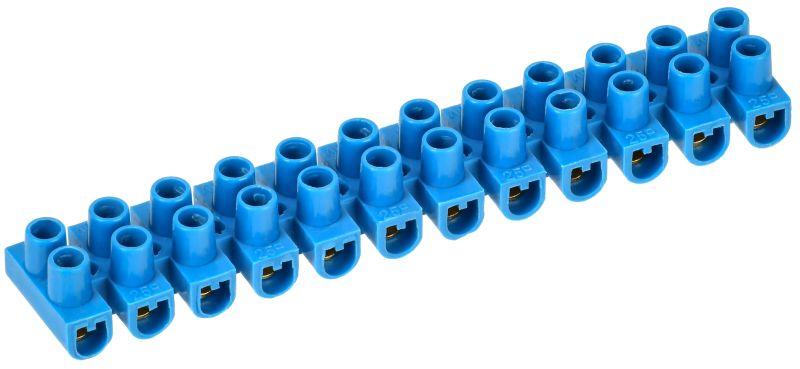Колодка клеммная полистирол ЗВИ-3 н/г 1.0-2.5кв.мм син. (блист.2шт) IEK UZV6-003-04-2