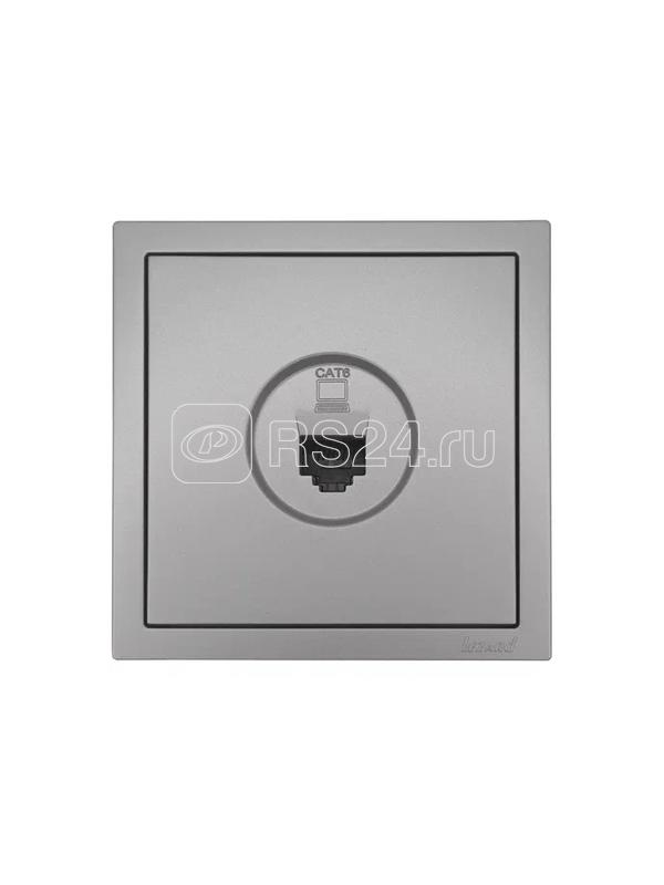 Розетка компьютерная 1-мест. СП ZIMA IP20 сер. матов. LEZARD 704-7488-140