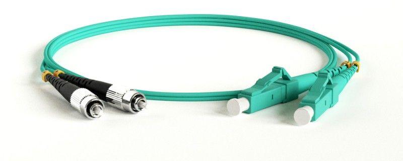 Патч-корд FC-D2-503-FC/PR-LC/PR-H-5M-LSZH-AQ волоконно-оптический (шнур) MM50/125(OM3) FC-LC duplex LSZH 5м Hyperline 247673