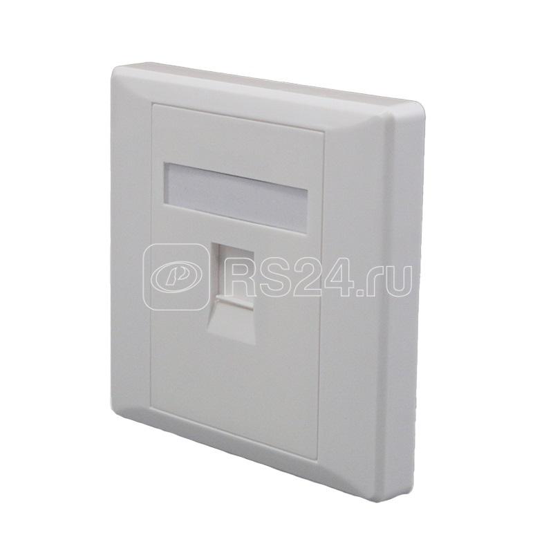 Панель лицевая 1 порт 80х80 Keystone шторка (DIY) SUPRLAN 10-0333-1