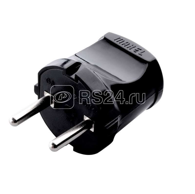 Вилка электрическая без заземл. черн. Makel 10051