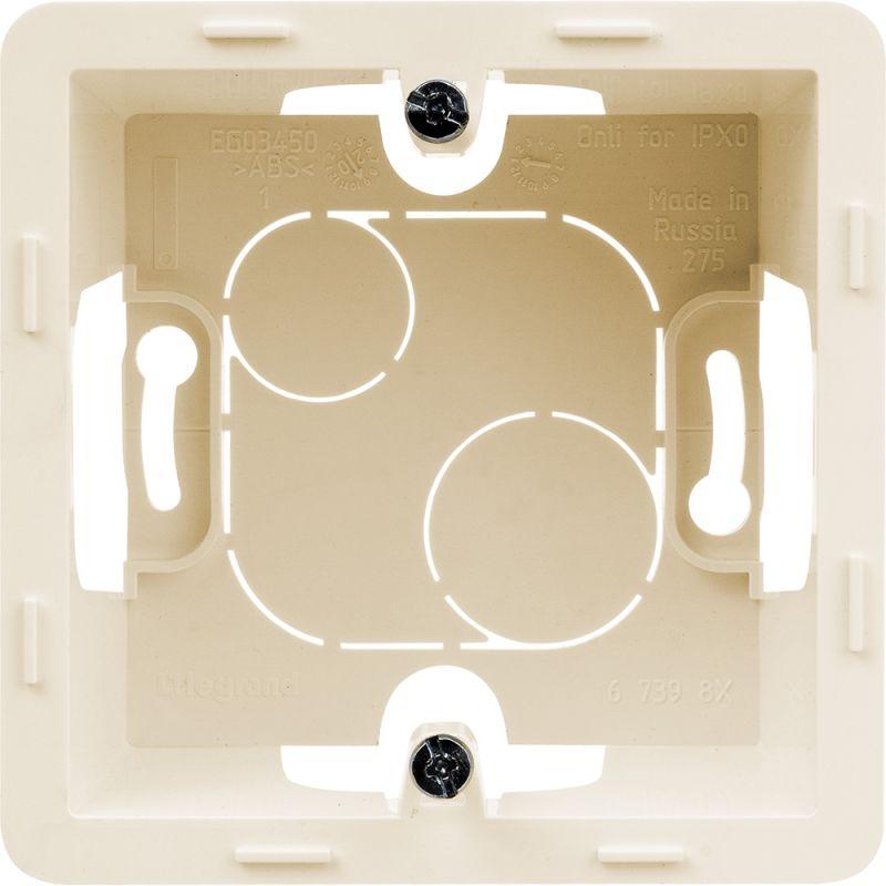 Коробка 1-м ОП Inspiria сл. кость IEK 673981