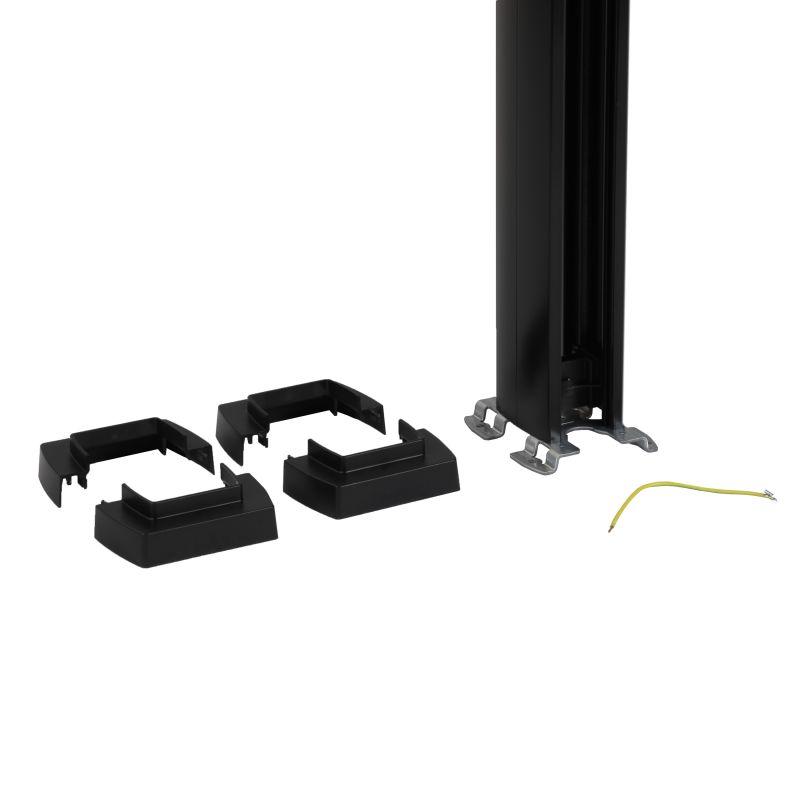 Колонна Snap-On 1 секция 4.02м с возможн. увелич. выс. колон. до 5.3м с пластик. крышкой алюм. черн. Leg 653015