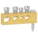 Колодка клеммная неизол. крепление винт М41х16+2х10+1х6 Италия SchE MIP99037