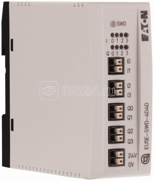 Модуль ввода/вывода EU5E-SWD-4D4D 24В DC 4DI 4DO -тер. 0.5A EATON 116382