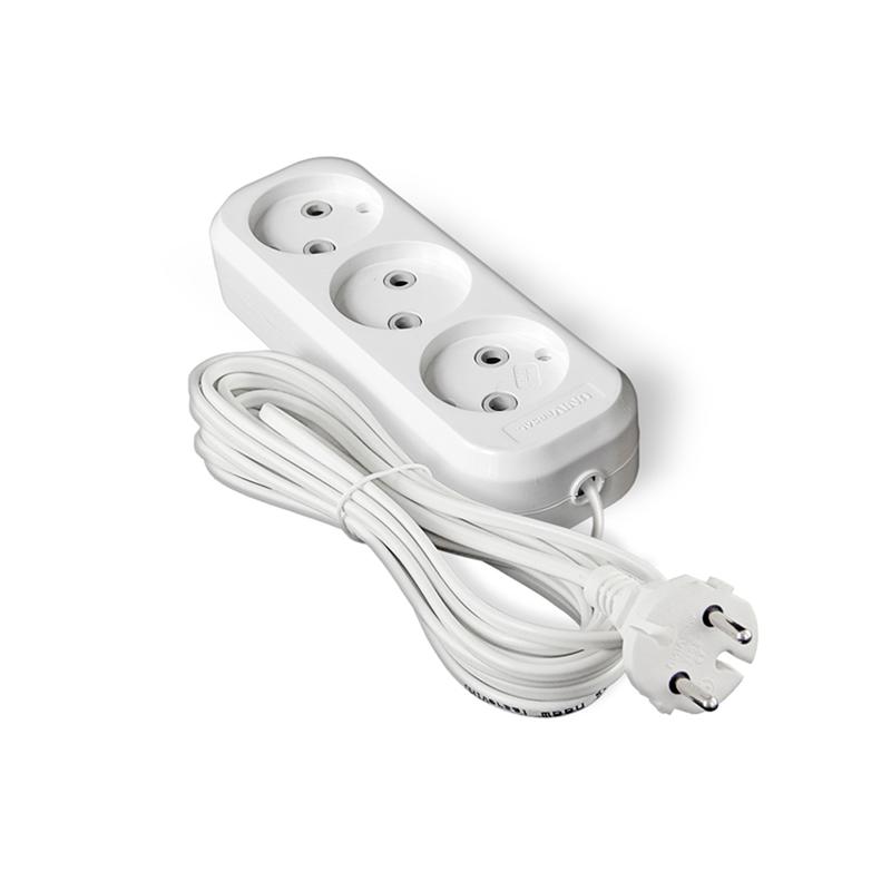 Удлинитель 3х5м без заземл. 6А IP20 У6-639 ШВВП 2х0.75 UNIVersal 9631934