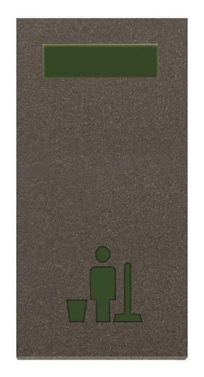 Светосигнализатор с LED лампой "Уборка номера" 1мод. Zenit антрацит ABB 2CLA218050N1801