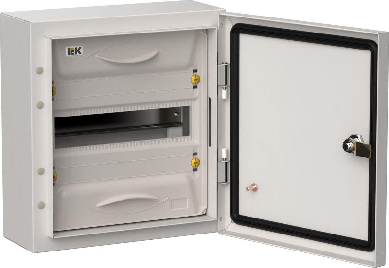 Корпус ЩРн-12 (1х12) TITAN 5 335х310х140 IP54 метал. сер. IEK TI5-50-N-012-54-7035