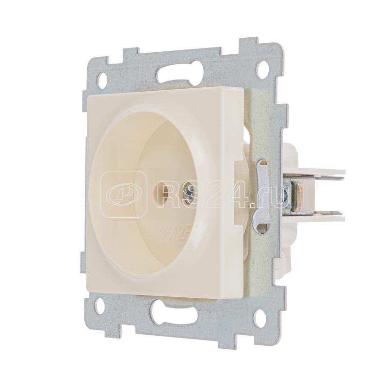 Розетка 1-м СП Аксиома РС16-452 16А IP20 без заземл. механизм сл. кость Кунцево 122001