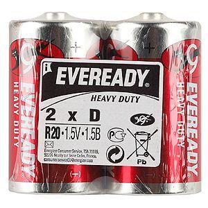 Элемент питания солевой D/R20 Heavy Duty (уп.2шт) Eveready Б0003358