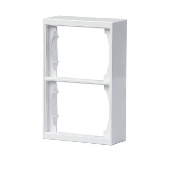 Рамка 2-м DoubleSchuko Impressivo 100мм для наружн. монтажа бел. ABB 2TKA000342G1