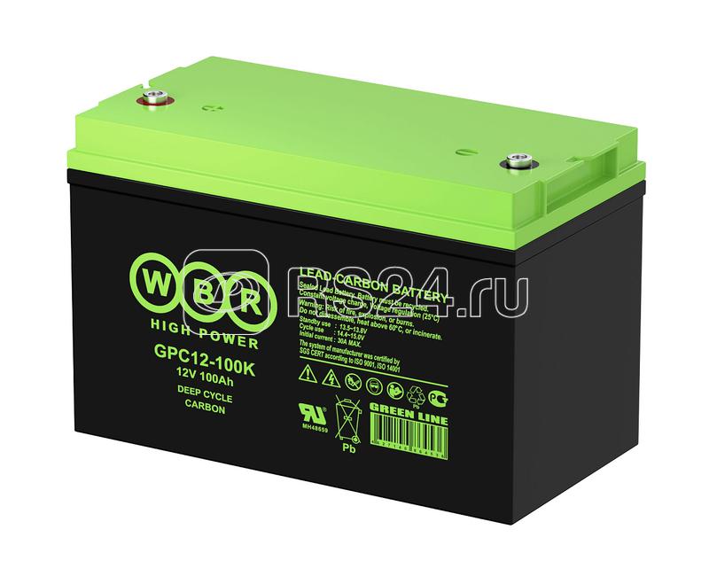 Аккумулятор тяговый 12В 100А.ч WBR GPC12-100K WBR