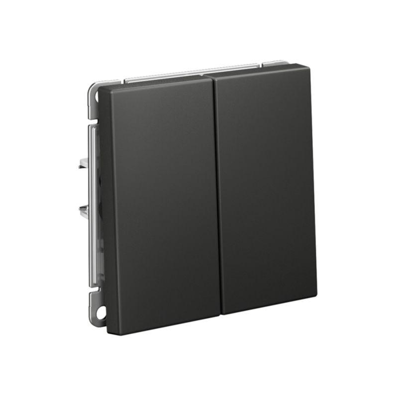 Выключатель 2-кл. ArtGallery (сх. 5) 10AX механизм базальт SE GAL001451