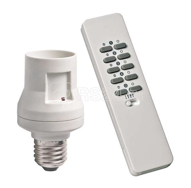 Набор AYCT-102/AFR-060 (Пульт ДУ 16 каналов управление группами + цокольный патрон Е27) COCO 71121 9