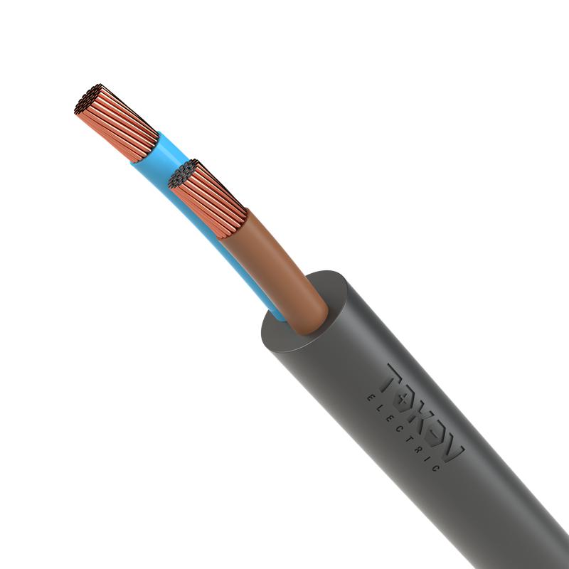 Провод TOKOV ELECTRIC ПВС 2х1.5 380В Ч (уп.100м) 1945515
