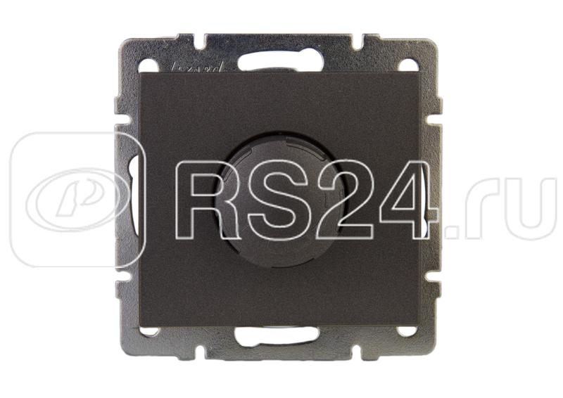 Механизм светорегулятора СП 500Вт Rain с фильтром и предохранителем матов. черн. графит LEZARD 703-4188-117