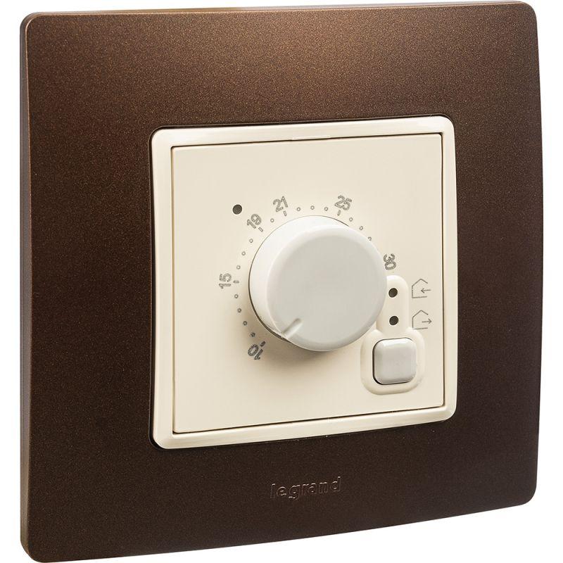 Механизм термостата СП Etika с внешн. датчиком для тепл. полов сл. кость IEK 672330