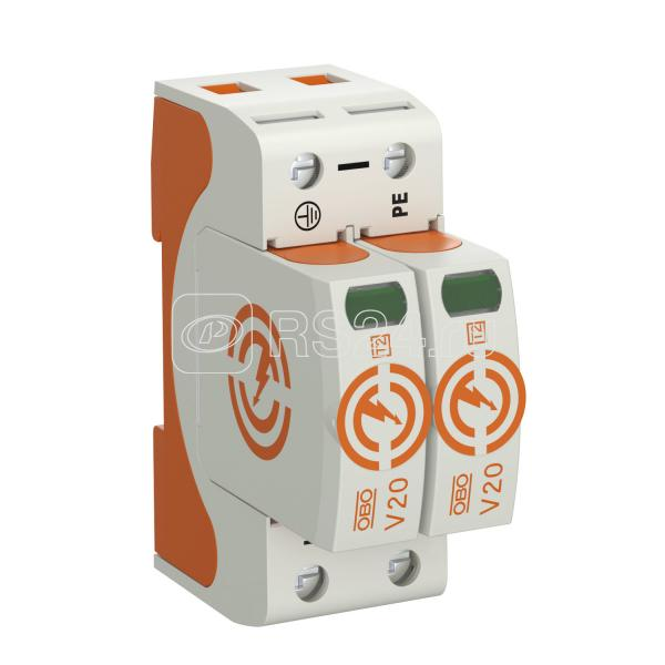 Устройство защиты от импульсных перенапр. УЗИП 75В SurgeController V20-2-75 2 пол. OBO 5095142