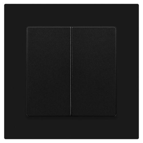 Выключатель 2-кл. СП Accent 6-104-05 10А IP20 250В AL/CU антрацит Intro Б0063488