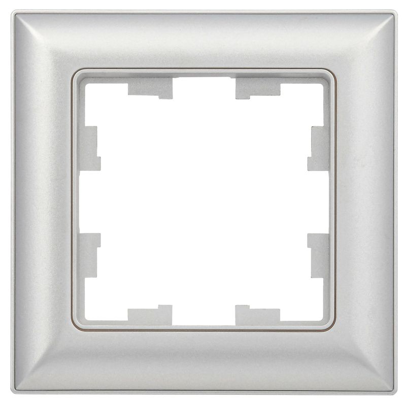 Рамка 1-м BRITE РУ-1-Бр алюм./алюм. IEK BR-M12-12-K47