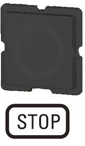 Шильдик СТОП 112TQ25 черн. EATON 063748