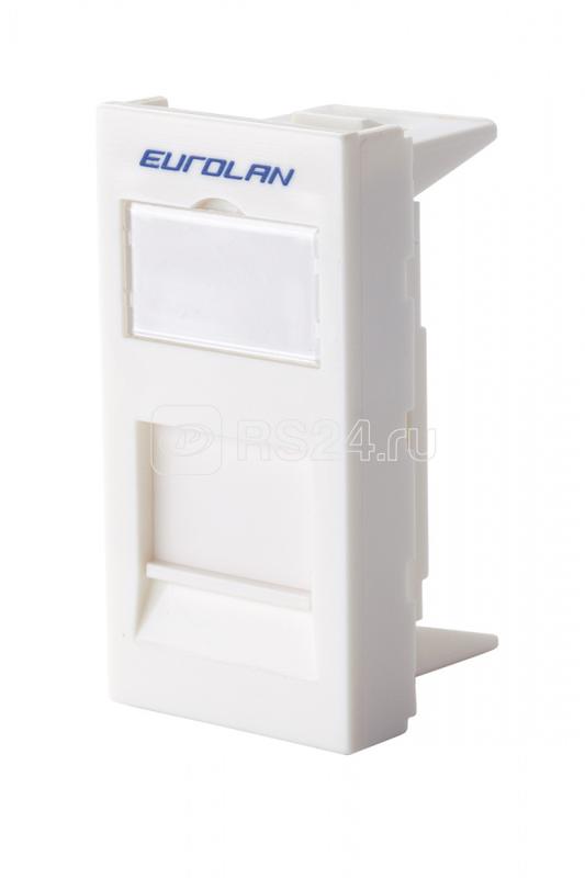 Адаптер 45х22.5мм для 1 модуля Keystone бел. Eurolan 16B-45-02WT