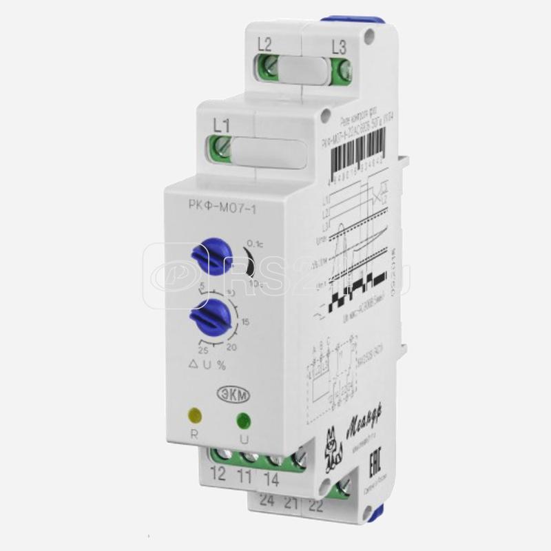 Реле контроля трехфазного линейного напряжения РКФ-М07-1-22 AC690В УХЛ4 (спец.) Меандр A8302-16936823