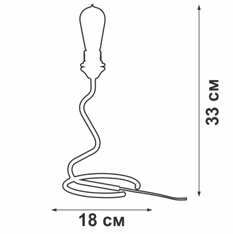 Светильник настольный 1хE27 макс. 60Вт Vitaluce V4752-1/1L