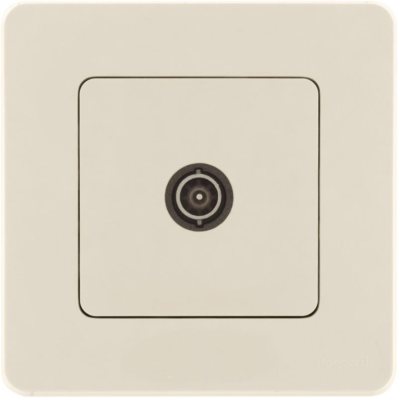 Розетка телевизионная проходная TV Inspiria 14дБ 5-862мГц механизм сл. кость IEK 673861