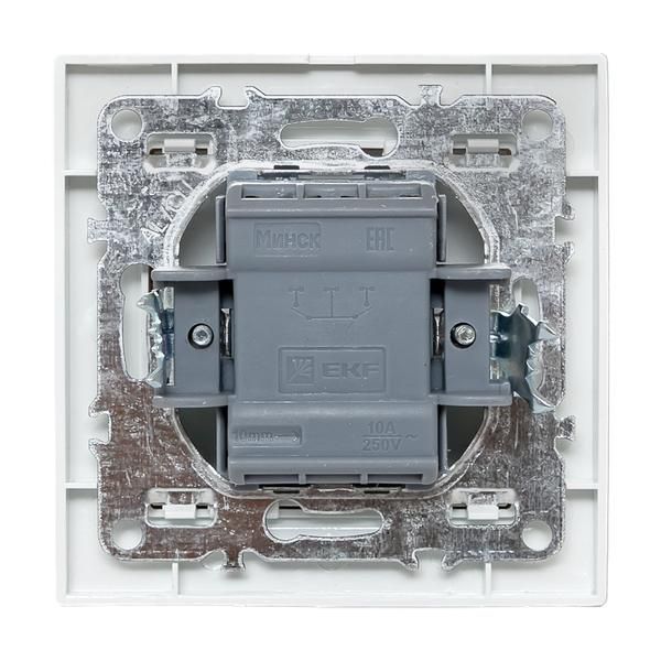 Переключатель проходной 1-кл. СП Минск 10А IP20 бел. Basic EKF ERV10-025-10