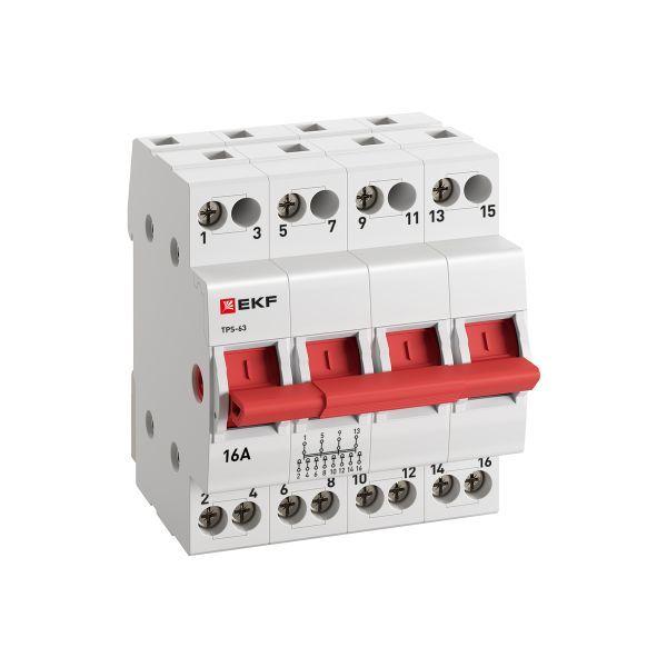Переключатель трехпозиционный ТПС-63 4P 16А PROxima EKF TPS416