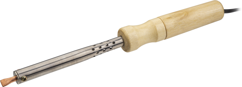 Паяльник 80 844 OSE-Pes01-60W-CP дерево; клин прямой ОНЛАЙТ 80844