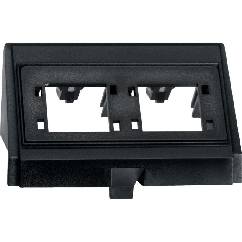 Вставка Merten для REICHLE&DE-MASSARI х2 черн. SchE MTN464384