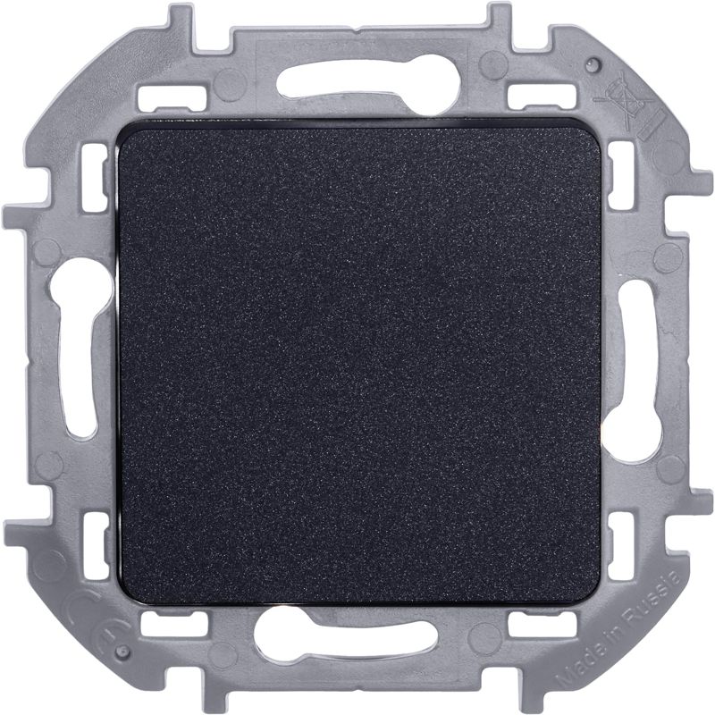 Переключатель 1-кл. Inspiria 10А IP20 250В 10AX механизм антрацит IEK 673653