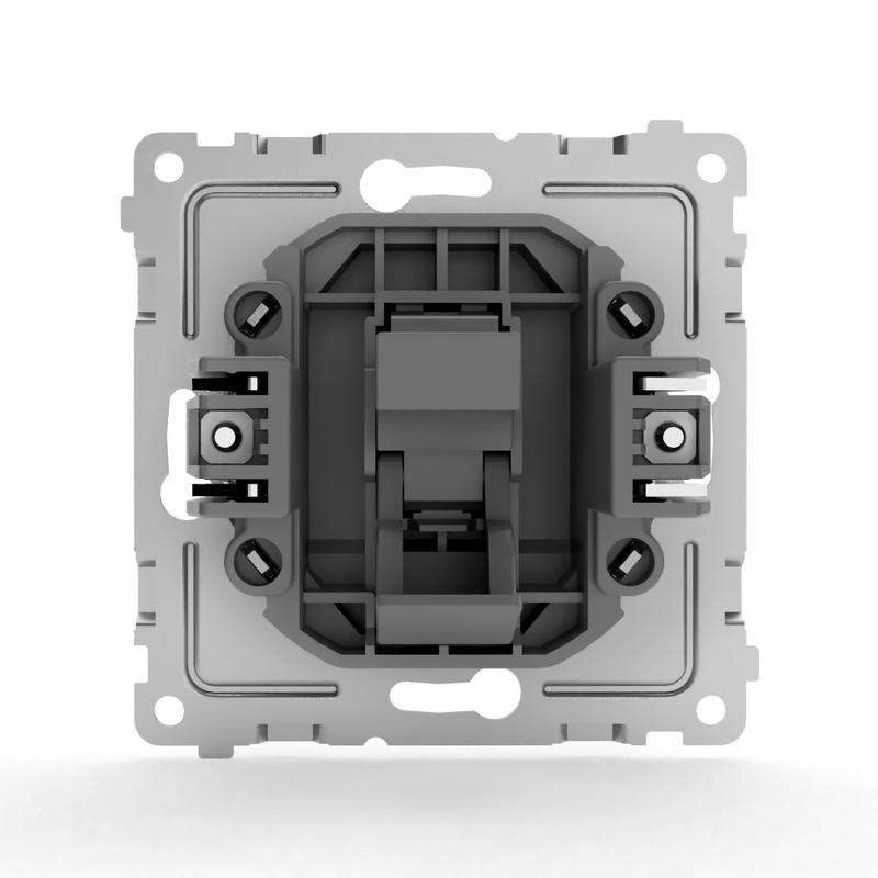Розетка телефонная 1-м СП Pixel RJ11 механизм бел. TOKOV ELECTRIC TKE-PX-RT1-C01