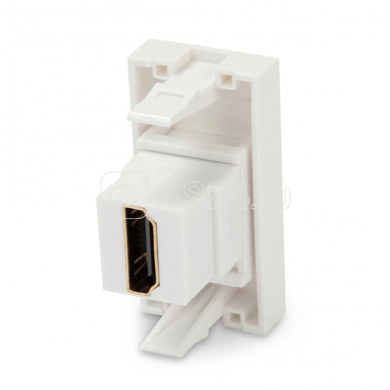 Модуль M45/2-HDMI-WH розетки HDMI 1М 45х22.5мм бел. Hyperline 250104