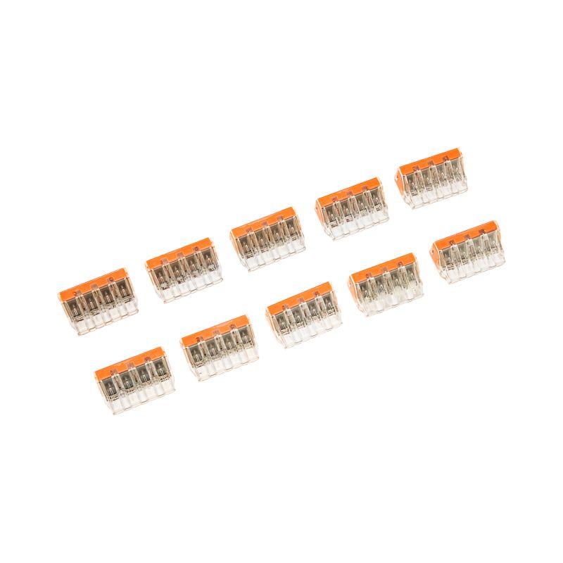 Экспресс-Клемма СМК 773-174 с пастой 4-проводная 0.75-6кв.мм (уп.50шт) Rexant 07-5279